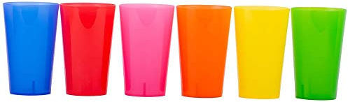 Générique - 6 Verres GOBELET Plastique INCASSABLE 33CL Multi