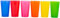 Générique - 6 Verres GOBELET Plastique INCASSABLE 33CL Multi