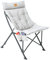 ARMOR CASTLE Folding Camping Chair, Portable Padded Oversized Camping Chair with Carry Bag, Outdoor Heavy Duty Chair for Adults Support 300 LBS, Comfy Saucer Chair for Lawn, Beach, Picnic Grey