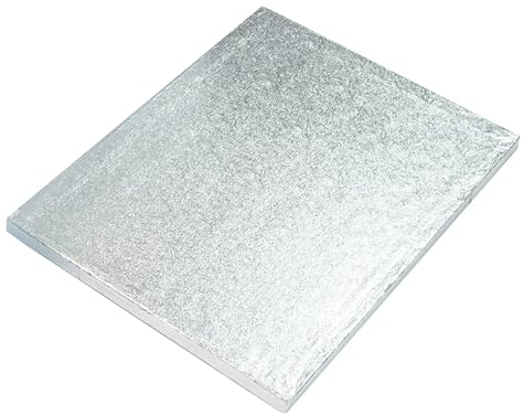 Culpitt 16 x 12 Oblong Cake Boards, 3mm Hardboard Cards For Celebration Desserts, Birthday Treats, Tray Bakes, Cupcakes, and More! Strong, Rectangular, Pack Of 5