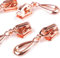 10 Reißverschluss Zipper 5mm Tropfenform Schieber Farbwahl Endlosreißverschluss, Farbe:rosegold
