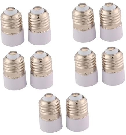 Colcolo 10x E27 auf E14 Fassung Adapter Lampenadapter Hitzebeständig, praktisch, langlebig Glühbirnenfassung Lampenfassung