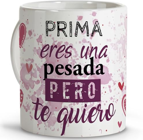 LolaPix Originelle Teetasse zum Verschenken, Botschaft für Cousins, Keramik, 330 ml