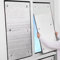 kufu01 Rückstandslose Sonnenschutz Folie,Silber Fensterfolie Blickdicht Reflektierende Fensterfolie,8 Mm Dicke 99% Uv-Schutz Dämmfolie für Schlafzimmer,Badezimmer,Büro,Dachfenster (55x80cm/22 x32)