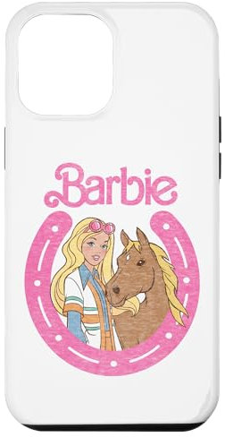Barbie - Logo Cheval et Fer à Cheval Rose Coque pour iPhone 15 Pro Max