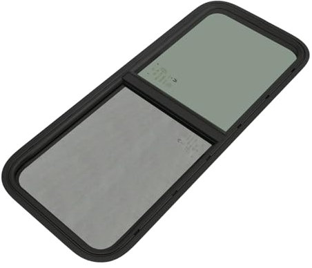 Finestra per roulotte con anello di montaggio, finestra universale per roulotte con spessore di 2-6 mm