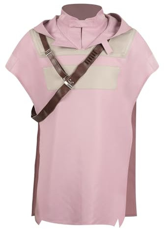 Taeyue Ritter Kapuze Umhang Männer Mittelalter Cosplay Kostüm Kapuzenmantel Straps Halloween Karneval Outfit Anzüge Erwachsene, XXL