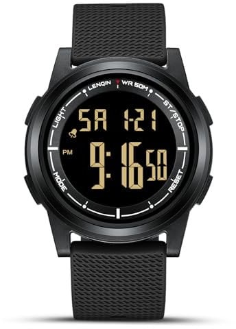 HANPOSH Orologio Uomo Orologi Impermeabili Per Analogico Al Quarzo Orologi Da Polso Da Uomo Con Data Orologio Casual Luminoso Alla Moda Cinturino In Silicone