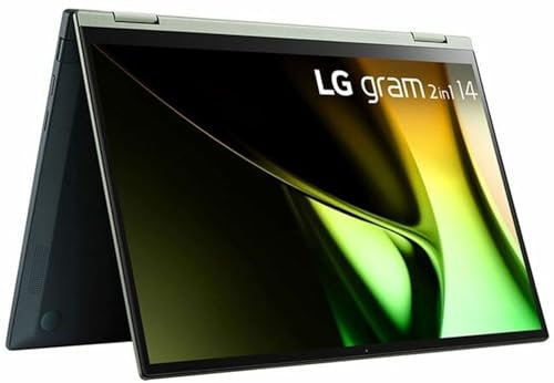 LG gram 14T90S-G.APB5U1 Ordinateur portable convertible 2 en 1 avec écran tactile 14 Intel Core Ultra 7-16 Go SSD 512 Go Puce Intel Windows 11 Pro Technologie IPS