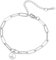 unift Bracelet de Cheville avec Signe de Paix pour Homme et Femme en Acier Inoxydable de Style Hippie avec Symbole de Paix et D'amour Bracelet de Cheville pour Fête des Années 60 ou 70 (Argent)