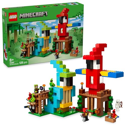 LEGO Minecraft The Parrot Houses, Buildable Video-Game Set 21282