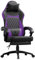 Dowinx Gaming Stuhl Racing Gamer Stuhl, Ergonomischer Gaming Sessel mit Lendenwirbelstütze, Gaming Chair PU Leder 150KG, Schwarz Lila
