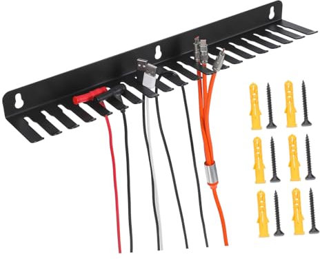 jojofuny Porta Cables De Pared Organizador De Cables Electrónicos Ranuras Casa y Oficina