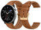 LanQii 20mm Leder Armband für Amazfit Active 2/Active/Bip 3/Bip 3 Pro/Bip/Bip S Uhrenarmband, Weiches Leder Ersatzarmband für Amazfit GTR Mini/GTR 42mm/GTS 4/GTS 4 Mini/GTS 3/GTS 2 - Braun