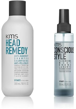 KMS Anti-Schuppen-Pflegeroutine mt Shampoo & Trockenshampoo. Für unruhige & trockene Kopfhaut, Gegen jede Art von Schuppen und Auffrischung