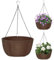 XNSHUN 3 Stück Hängender Pflanzkorb Blumenampel Außen, Blumentöpfe Mit Rostfrei Ketten Aus Polyester Für Innen Und Außenbereich, Deko Hängend, Hängetopf (30cm)