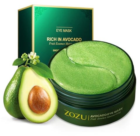 60 PCS Augenpads,Augenpads Gegen Augenringe,Hyaluronsäure Augenmaske,Falten,Tränensäcke,Puffiness,Feuchtigkeit Spendende Augenmaske,Augenringe Entfernen,Avocado Augenpads Mit Avocado Extrakt.