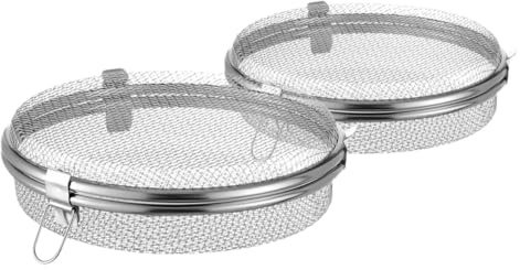 Toyvian 2 Stück Edelstahl Geschirrspüler Körbe Mesh Besteckkorb Multifunktional Spülmaschinenkorb Küchenaufbewahrungkorb für Trocknen Backen und Organisation