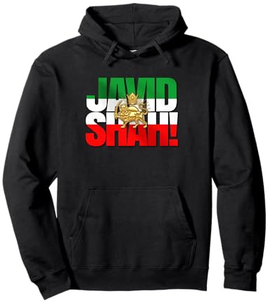 Javid Shah Drapeau iranien Perse Pahlavi Lion et Soleil Sweat à Capuche