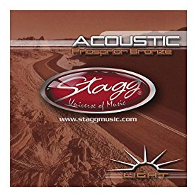 STAGG Saitensatz f. Westerngitarre Phosphor Bronze/light