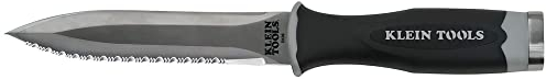 Serrated Stainless Steel Bladed Duct Knife for Flexible Duct and Duct Board in Sheath Klein Tools DK06