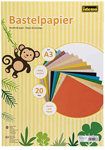 Idena 610050 - Bastelmappe DIN A3, 20 Blatt