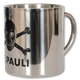 FC St. Pauli Kaffeebecher Totenkopf Edelstahl