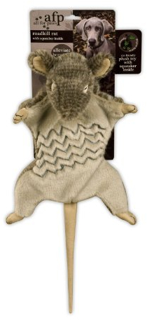 All For Paws Roadkill Hundespielzeug Ratte mit Quietschfunktion 45 cm