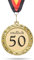 andSmile Medaille mit Gravur - Endlich 50 - Orden aus hochwertigem Metall - 50. Geburtstag Geschenk für Mann & Frau - lustige Geschenkidee, Geburstatgsgeschenk 50 Jahre