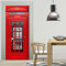 Stickerprofis Türtapete selbstklebend TürPoster - LONDON TELEFONZELLE - 3D Türaufkleber Türfolie