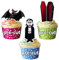 AK Giftshop PRE-CUT Halloween Vampire Mix - Edible Cupcake Toppers/Cake Decorations (Pack of 12)
