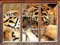 Stil.Zeit Zwei Junge Tiger beim Kämpfen Fenster im 3D-Look, Wand- oder Türaufkleber Format: 92x62cm, Wandsticker, Wandtattoo, Wanddekoration