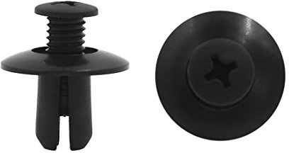 sourcing map Kunststoffnieten 40 Stück 8mm Für Stoßstangen Türverkleidung | Schwarz, Für Teppich, Türkarten, Dachverkleidungen, etc., Befestigung Clips, Für Die Meisten Autos