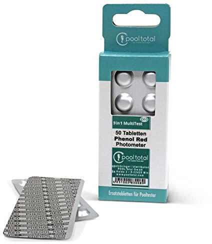 POOL Total 50 Testtabletten Phenol Red Photometer