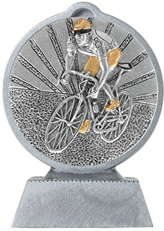 KDS Pokal mit 3D Motiv Radsport Radrennen Radfahren Serie Ronny 10,5 cm hoch