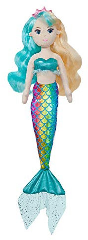 Aurora, 61074, Sea Sparkles Evie, 46cm, Plüschtier, blau