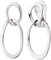 Traveller Ohrclip - Hänger - Damen - Platiniert - Oval - Silberfarbe - 33 x 14 mm - 157231