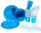 INHEMING 99 Pcs Vaisselle Jetable Anniversaire Bleu,Compris Assiettes en Carton Tasses Serviette Papier Paille, pour Enfants Party Fête Baby Shower (25 Invités)