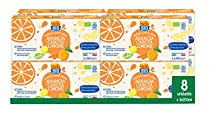 ISOLA BIO - Pack de 24 Unidades de Zumo Ecológico de Naranja, Zanahoria y Limón de 200 ml - Sin Conservantes Ni Colorantes - Apto para Consumo Vegano - Endulzado con Agave