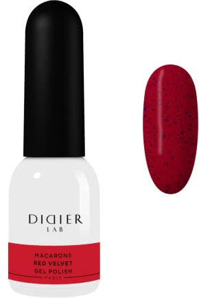 Didier Lab - Premium Gel Nail Polish Macarons - Red Velvet - Gel Nail Varnish - Nail Art - Long-Lasting High Gloss Wear - Easy to Apply - Gel Nails - Rich Pigment - UV/LED - Chip Resistant