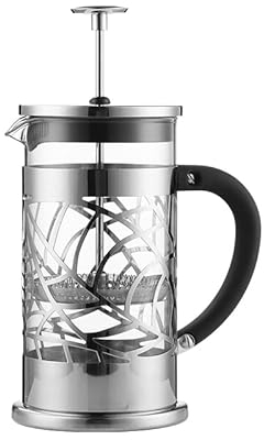 OUMIFA Coffee Presser Coffee Pots 1.0L Extra Large Capacity Stainless Steel Interior Presses Suitable for Gift (Color : Silver)