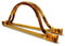 Dtoterul Legno Rattan Tessuto Manici 2 Pezzi Manici per Borse Legno Manici per Borsa a Forma di D Manico di Ricambio Borsa in Legno Maniglia per Borse all'Uncinetto Borsa Fare Borse Fai da Te