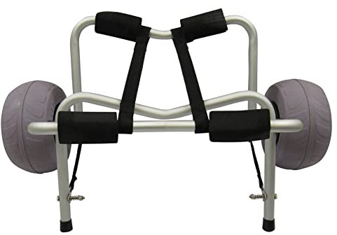 Folding Kayak Trolley Canoe Cart (SUP Paddle Board Balloon Wheels Carrier)