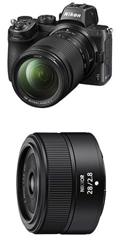 Nikon Z 5 Kit Z 24-200mm f/4.0-6.3 VR & Nikkor Z 28 mm f/2,8, Schwarz