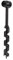 Trapano a Trivella Manuale, Trapano a Trivella Manuale, Survival Eye Auger Punta Trapano Manuale Trivella Portatile per Legno a Mano per Bushcraft Backpack Camping Survival,