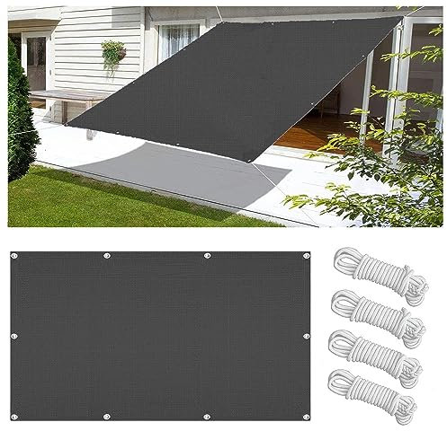 Voiles Ombrages Rectangulaire Imperméable 3x5M Multi Couleur et Taille Toiles D'ombrages UV Protection pour Patio Jardin Terrasse Extérieur Balcon avec Oeillets et Cordons