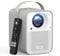 ETOE Seal Android 11.0 Projector, 4K Supported Mini Projector, Video Projector with ESPN, Prime Video, YouTube, 5G Wi-Fi & Bluetooth, Keystone Correction, Compatible with iOS/Android/Windows/USB/HDMI