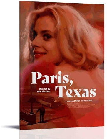 REOTTO Texas-Paris Poster Dekorative Malerei Leinwand Wandkunst Wohnzimmer Poster Schlafzimmer Malerei,Wandkunst Bilddruck Moderne Familienzimmer Dekor 08x12inch(20x30cm)
