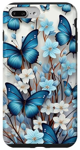 butterfly aesthetic butterflies nature blue Case for iPhone 7 Plus/8 Plus