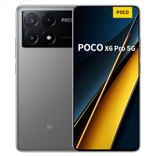 Xiaomi Smartphone Poco X6 Pro 5G 12+512GB Grey AMOLED Display, Screen 6.67” 5000mAh Battery 67W Turbo Charging, MediaTek Dimensity 8300-Ultra Processor